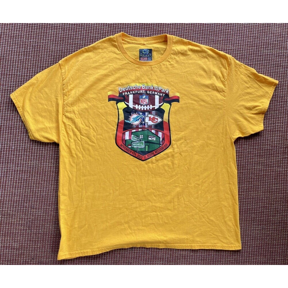 Kansas City Chiefs Miami Dolphins Deutsche Park Frankfurt Germany 3XL Tshirt